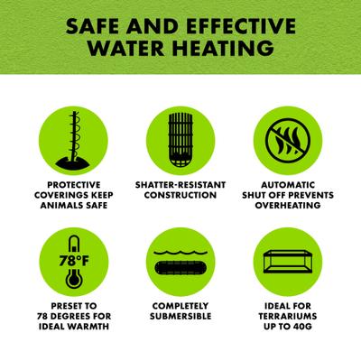 Show full view: Zilla Aquatic Terrarium Reptile Heater, 100-watt / up to 40-gal slide 4 of 9