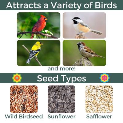 Show full view: North States Village Collection Cottage Bird House-Hopper Feeder, 5-lb, Red slide 9 of 9