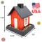 Show in main carousel: North States Village Collection Cottage Bird House-Hopper Feeder, 5-lb, Red slide 7 of 9