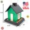 Show in main carousel: North States Village Collection Cottage Bird House-Hopper Feeder, 5-lb, Green slide 7 of 9
