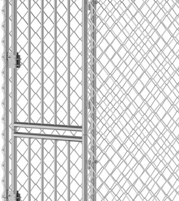 Show full view: Wooflex Outdoor Heavy Duty Playpen Cage Enclosure Dog Run Kennel with Waterproof Cover Steel, Silver, 7.5 x 7.5-ft slide 7 of 9