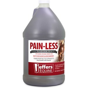 Jeffers Pain-Less Pain Relief Liquid Horse Supplement, 1-gal bottle