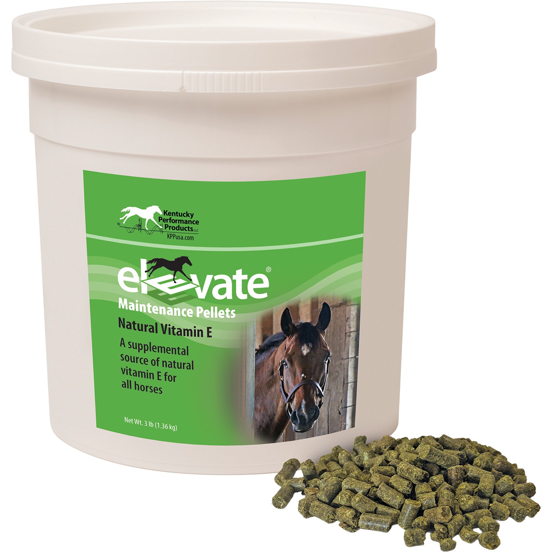 Kentucky Performance Products Elevate Maintenance Pellets Horse Supplement, 3-lb tub
