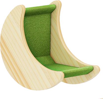 Show full view: Wooflex 14 piece Fleece Cat Wall Shelves, Beige slide 7 of 9