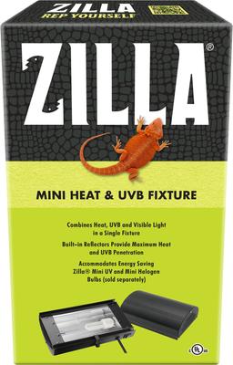 Show full view: Zilla Reptile Mini Heat & UVB Fixture slide 2 of 3