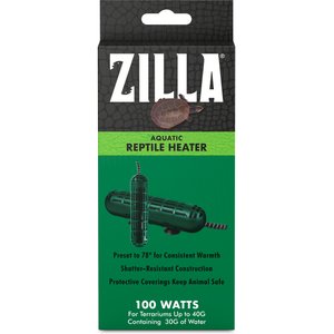 Zilla Aquatic Terrarium Reptile Heater, 100-watt / up to 40-gal