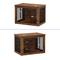 Show in main carousel: Wooflex Wooden Furniture Dog Crate, Rustic Brown, 38 inch slide 8 of 10
