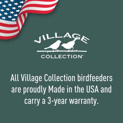 Show full view: North States Village Collection Antique Store Bird House-Hopper Feeder, Green, 6.5-lb slide 8 of 8