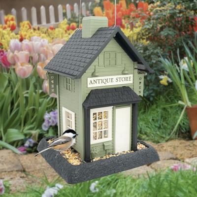 Show full view: North States Village Collection Antique Store Bird House-Hopper Feeder, Green, 6.5-lb slide 2 of 8
