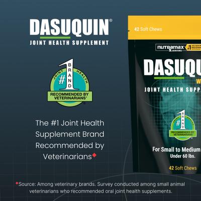 Show full view: Nutramax Dasuquin Hip & Joint Soft Chews Joint Supplement for Small & Medium Dogs, 42 count slide 4 of 12