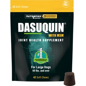 NaturVet Moderate Care Glucosamine DS Plus Soft Chews Joint Supplement for Dogs