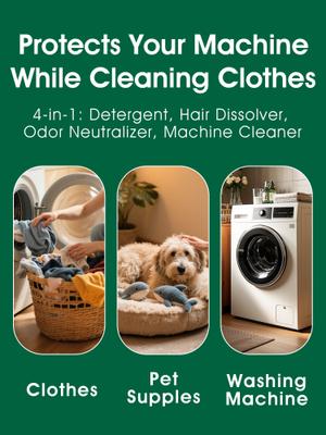 Show full view: Seedshub Pet Hair dissolving Laundry Powder, Green, 2.29-lb tub slide 6 of 9