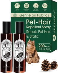 Seedshub Odor Removing & Hair Repelling Spray, Brown, 6.8-oz bottle, 2 count