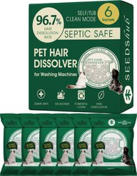 Seedshub Pet Hair Dissolver, Green, 2.65-oz sachet, 6 count