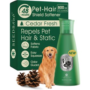 Seedshub Pet Hair Removal Fabric Softener, Light Green, 27-fl oz bottle