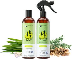 kin+kind Flea+Tick Lemongrass Spray & Shampoo Maximum Protection Set for Dogs & Cats, 12-fl oz bottle slide 1 of 9
