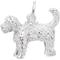 Show in main carousel: Rembrandt Charms Labradoodle Keepsake, Silver, 16 x 14-mm slide 1 of 1