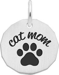 Rembrandt Charms Cat Mom Keepsake, Silver, 16 x 16-mm