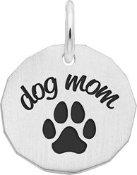 Rembrandt Charms Dog Mom Keepsake, Silver, 16 x 16-mm