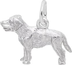 Rembrandt Charms Labrador Keepsake, Silver, 16.48 x 11.46-mm