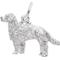 Show in main carousel: Rembrandt Charms Golden Retriever Keepsake, Silver, 21.39 x 15.06-mm slide 1 of 1