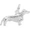 Show in main carousel: Rembrandt Charms Dachshund Keepsake, Silver, 20.09 x 10.86-mm slide 1 of 2