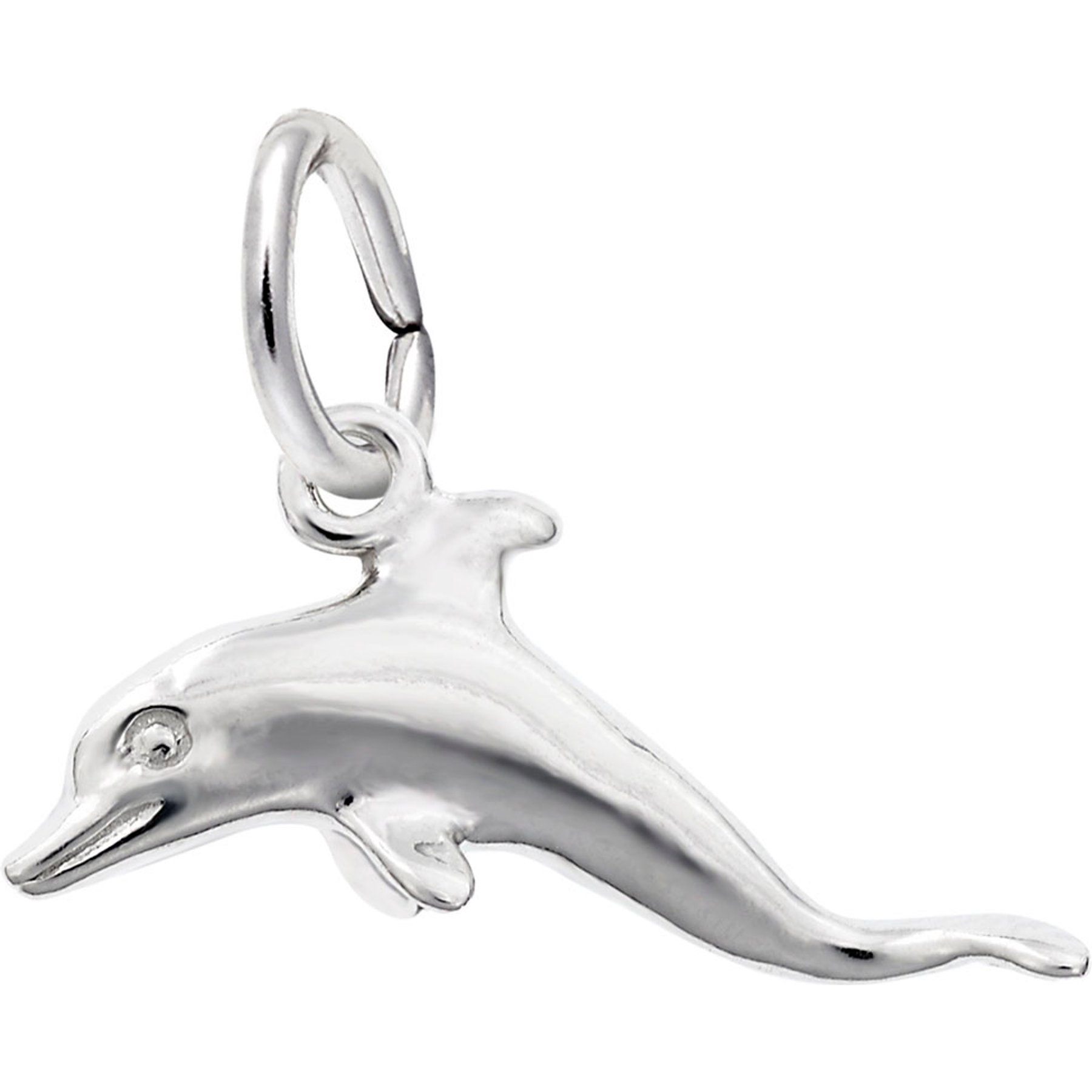 Rembrandt Charms Dolphin Keepsake, Silver, 18.84 x 7.98-mm