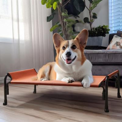Show full view: Veehoo Elevated Raised Outdoor Dog Bed, Red, Medium slide 8 of 10
