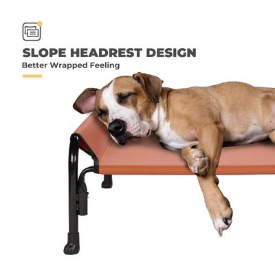 Show full view: Veehoo Elevated Outdoor Raised Dog Bed, Red, Large slide 3 of 11