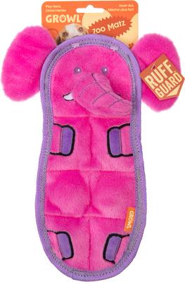Show full view: GROWL Zoo Matz Elephant Squeaky Plush Dog Toy slide 3 of 5