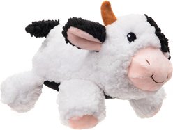 GROWL Fuzzaroos Cow Squeaky Plush Dog Toy
