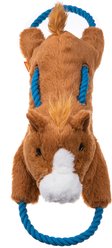 GROWL Haystackerz Horse Squeaky Plush Dog Toy