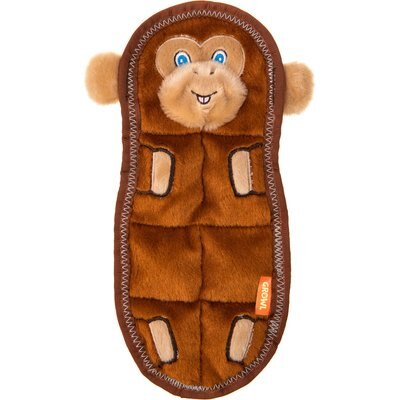 GROWL GROWL Zoo Matz Monkey Squeaky Plush Dog Toy