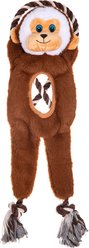 GROWL Jungle Tugz Monkey Squeaky Plush Dog Toy