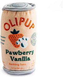 Haute Diggity Dog Olipup Pawberry Vanilla Squeaky Plush Dog Toy, Peach