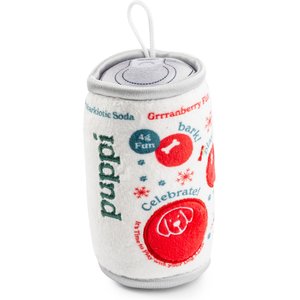 Haute Diggity Dog Puppi Grrranberry Fizz Squeaky Plush Dog Toy, White