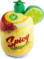 Haute Diggity Dog Spicy Muttgarita Squeaky Plush Dog Toy, Yellow