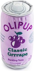 Haute Diggity Dog Olipup Grrrape Squeaky Plush Dog Toy, Purple