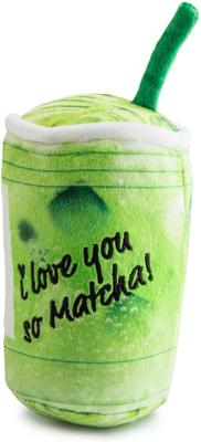 Show full view: Haute Diggity Dog Starbarks Iced Matcha Squeaky Plush Dog Toy, Green slide 3 of 3