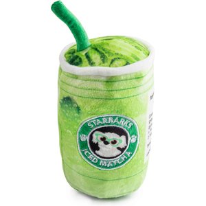 Haute Diggity Dog Starbarks Iced Matcha Squeaky Plush Dog Toy, Green