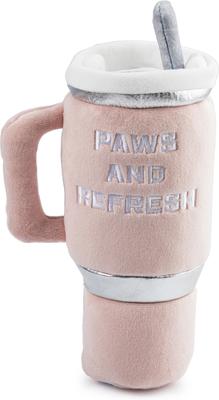 Show full view: Haute Diggity Dog Snuggly Cup Squeaky Plush Dog Toy, Blush slide 2 of 2