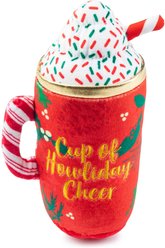 Haute Diggity Dog Christmas Howliday Cheer Mug Squeaky Plush Dog Toy, Red slide 2 of 2