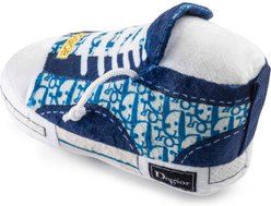 Haute Diggity Dog Dogior High-Top Tennis Shoe Squeaky Plush Dog Toy, Blue slide 2 of 2