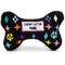 Show in main carousel: Haute Diggity Dog Monogram Bone Squeaky Plush Dog Toy, Black, Small slide 1 of 2