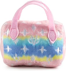 Haute Diggity Dog Chewy Vuiton Bag Squeaky Plush Dog Toy, Pink Ombre, Small slide 2 of 3