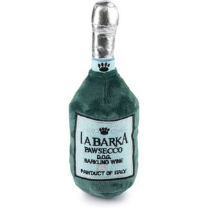 Haute Diggity Dog Labarka Pawsecco Squeaky Plush Dog Toy, Blue