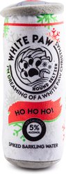 Haute Diggity Dog White Paw Howliday Squeaky Plush Dog Toy, Red