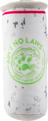 Show full view: Haute Diggity Dog White Paw Waggermelon Squeaky Plush Dog Toy, Red slide 3 of 3