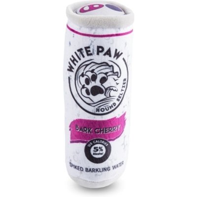 Haute Diggity Dog Haute Diggity Dog White Paw Bark Cherry Squeaky Plush Dog Toy, Purple