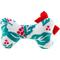 Show in main carousel: Haute Diggity Dog Christmas Puppermint Bone Holly Print Seasons Grrreetings Squeaky Plush Dog Toy, White slide 3 of 3